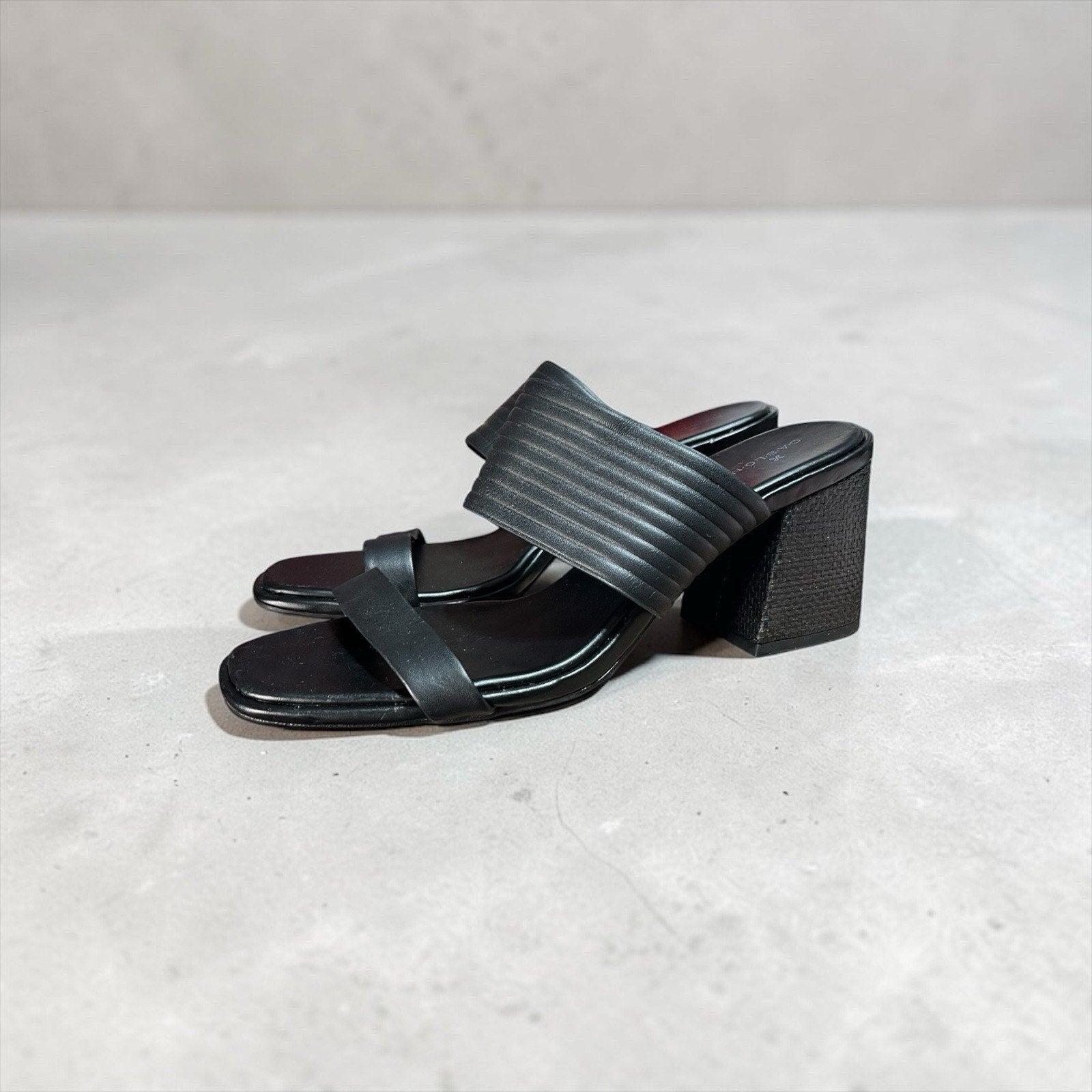 Caslon Lamia slide sandals in black Eomens Shoe Size 12M