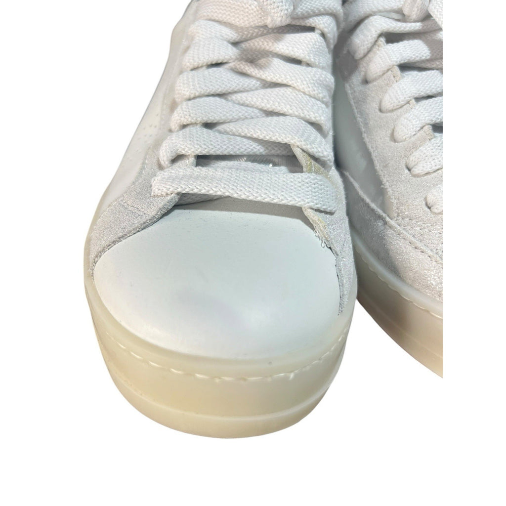 P448 John sneakers in white leather with silver accents EU 38