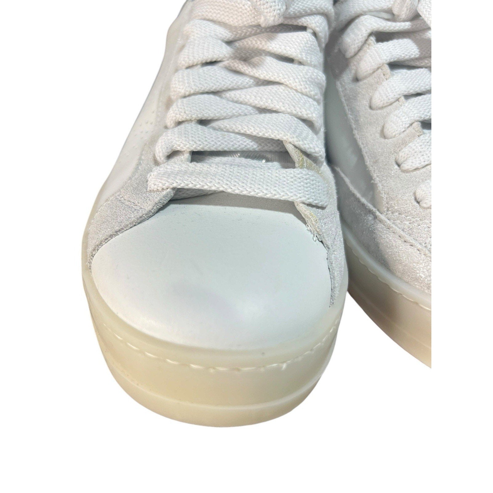 P448 John sneakers in white leather with silver accents EU 38