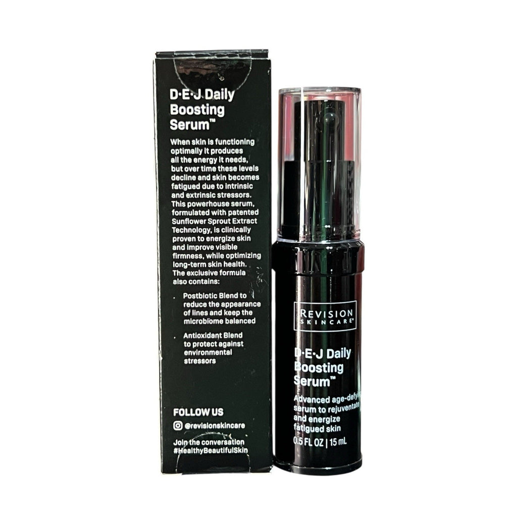Revision Skincare D.E.J Daily Boosting Serum.5 Oz New In Box