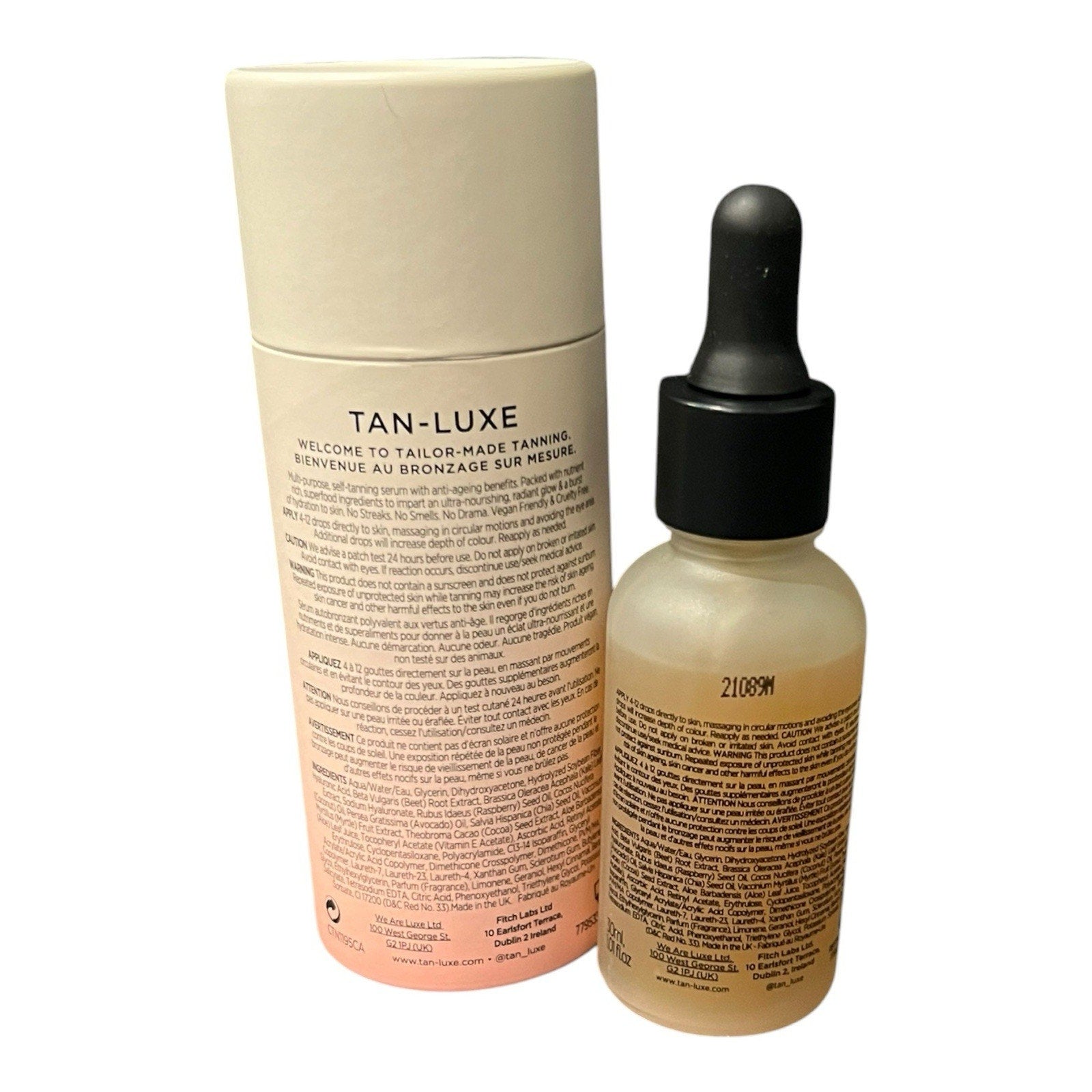 Tan-Luxe Super Glow Hyaluronic Self Tan Serum 30 Ml New