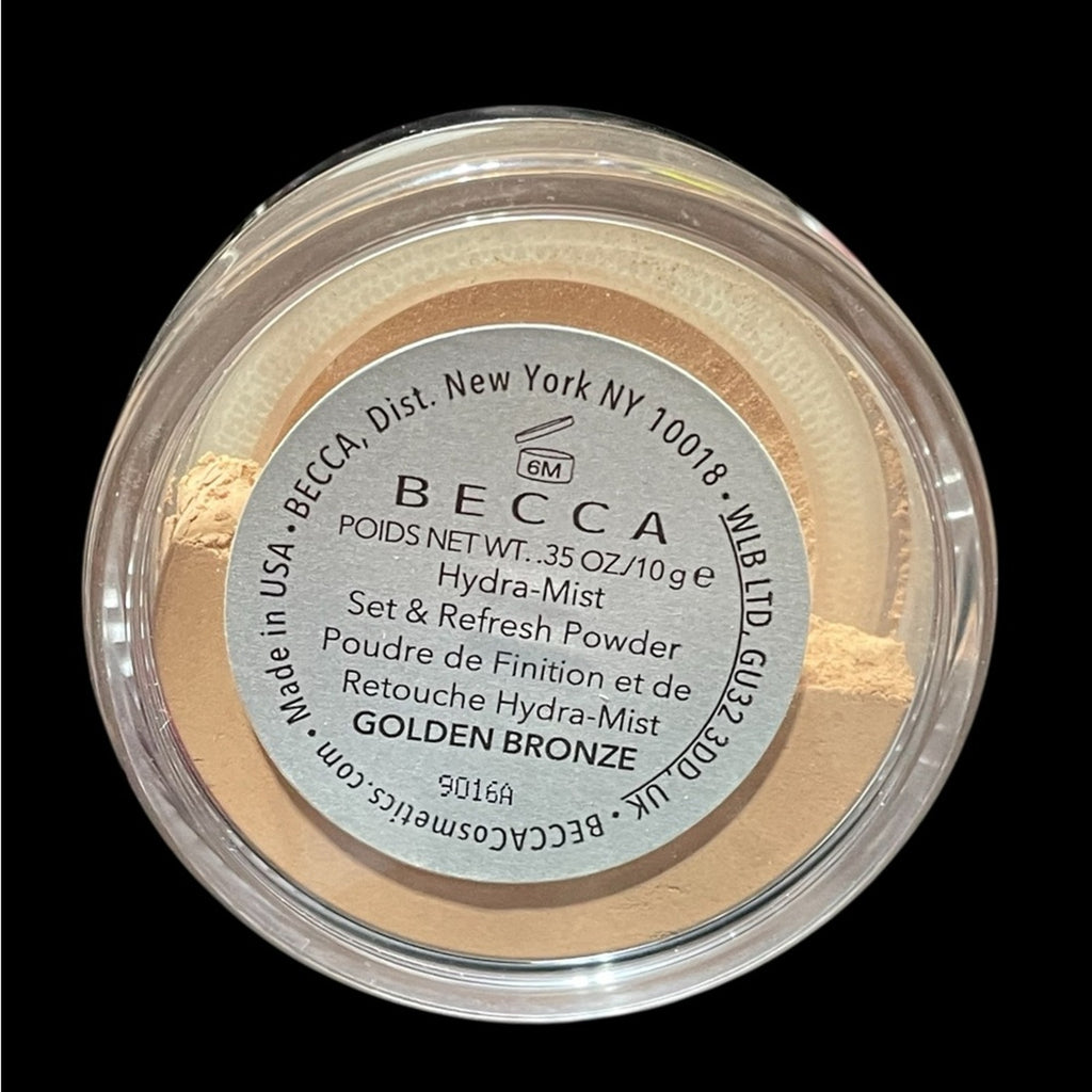 BECCA Hydra Mist Set and Refresh Powder Golden Bronze New Sealed