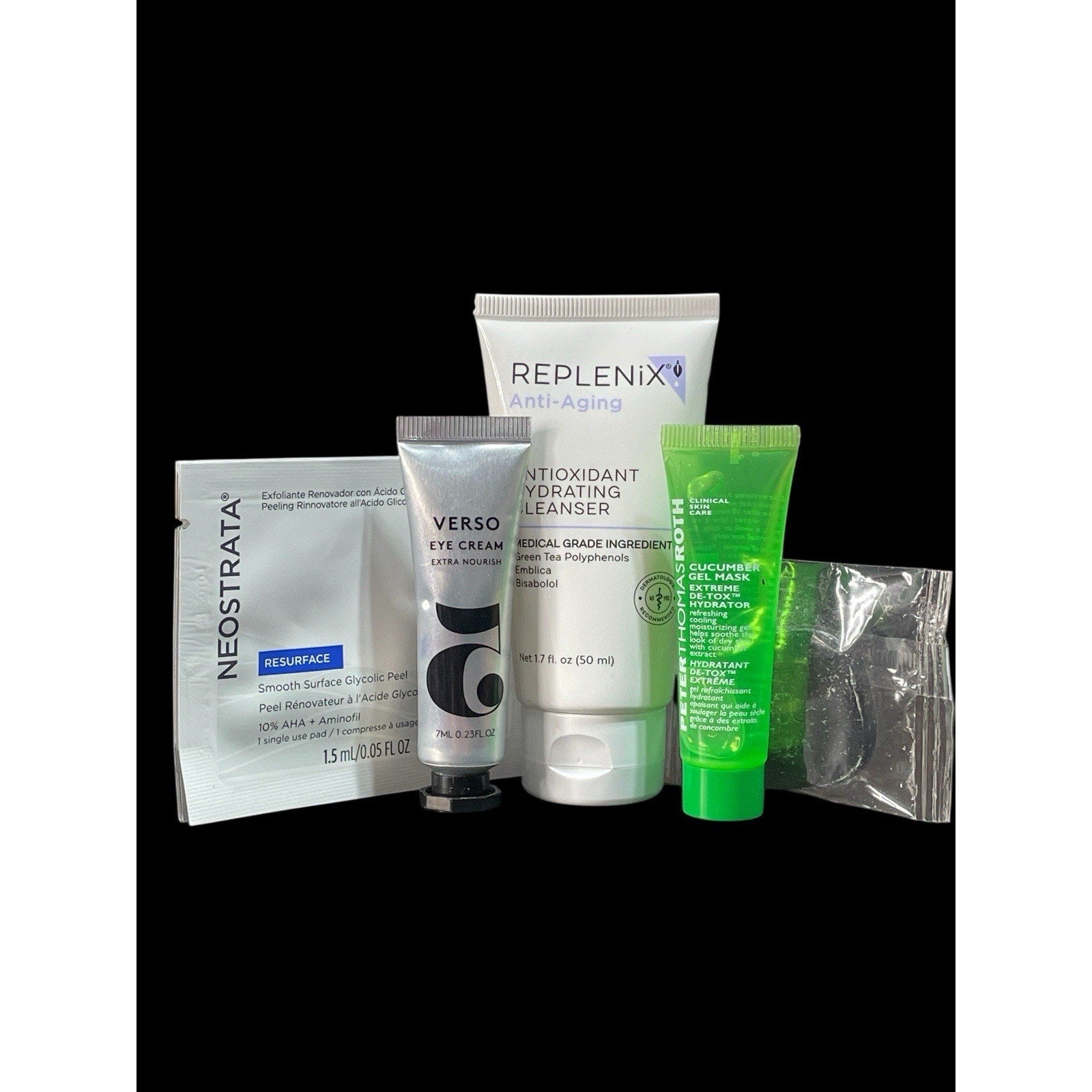 Replenish Cleanser, Restart Resurfacing Pads, Peter Thomas Roth Skincare Bundle