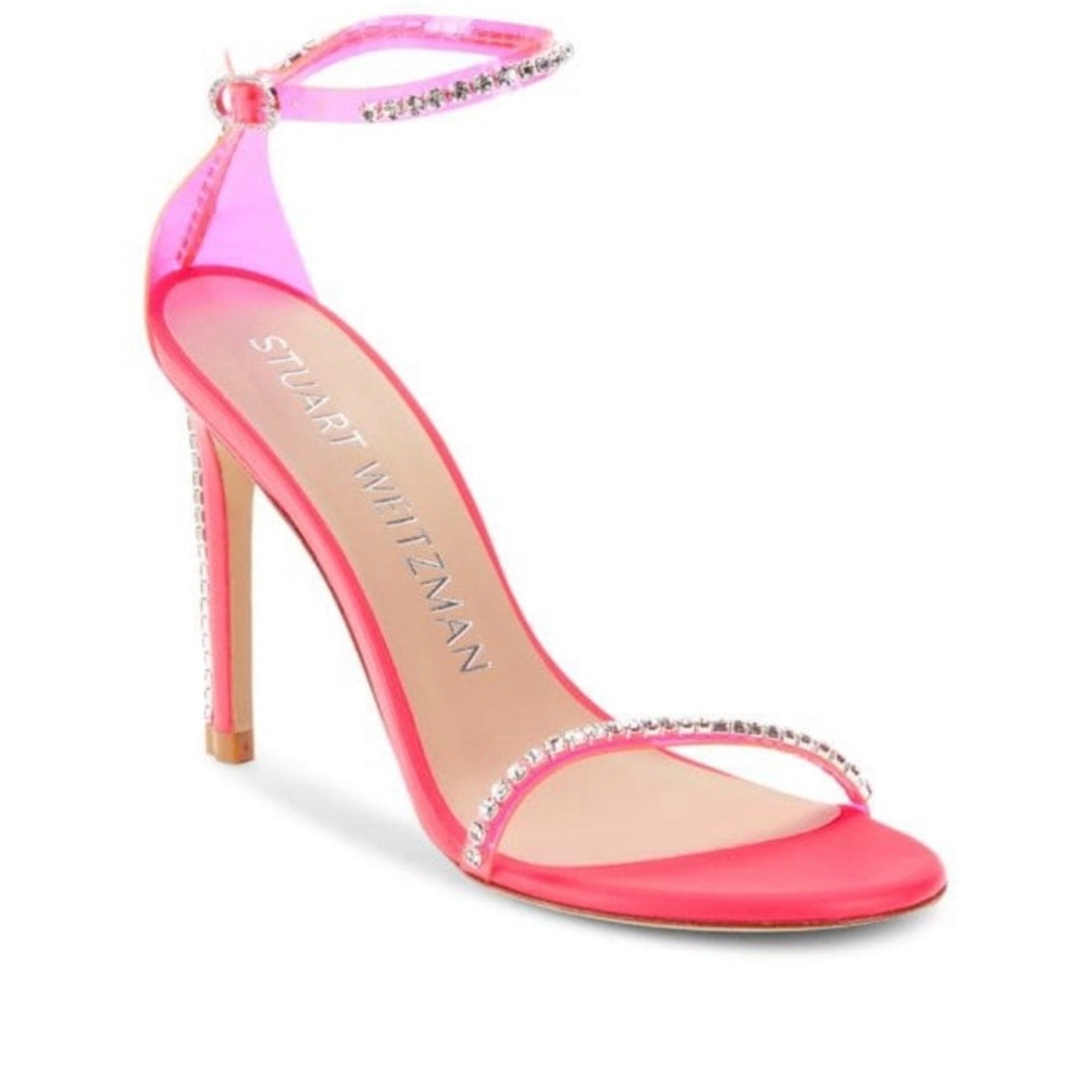 Stuart Weitzman Nudistglam Ankle Strap Sandals NIB Size 8 MSRP $595