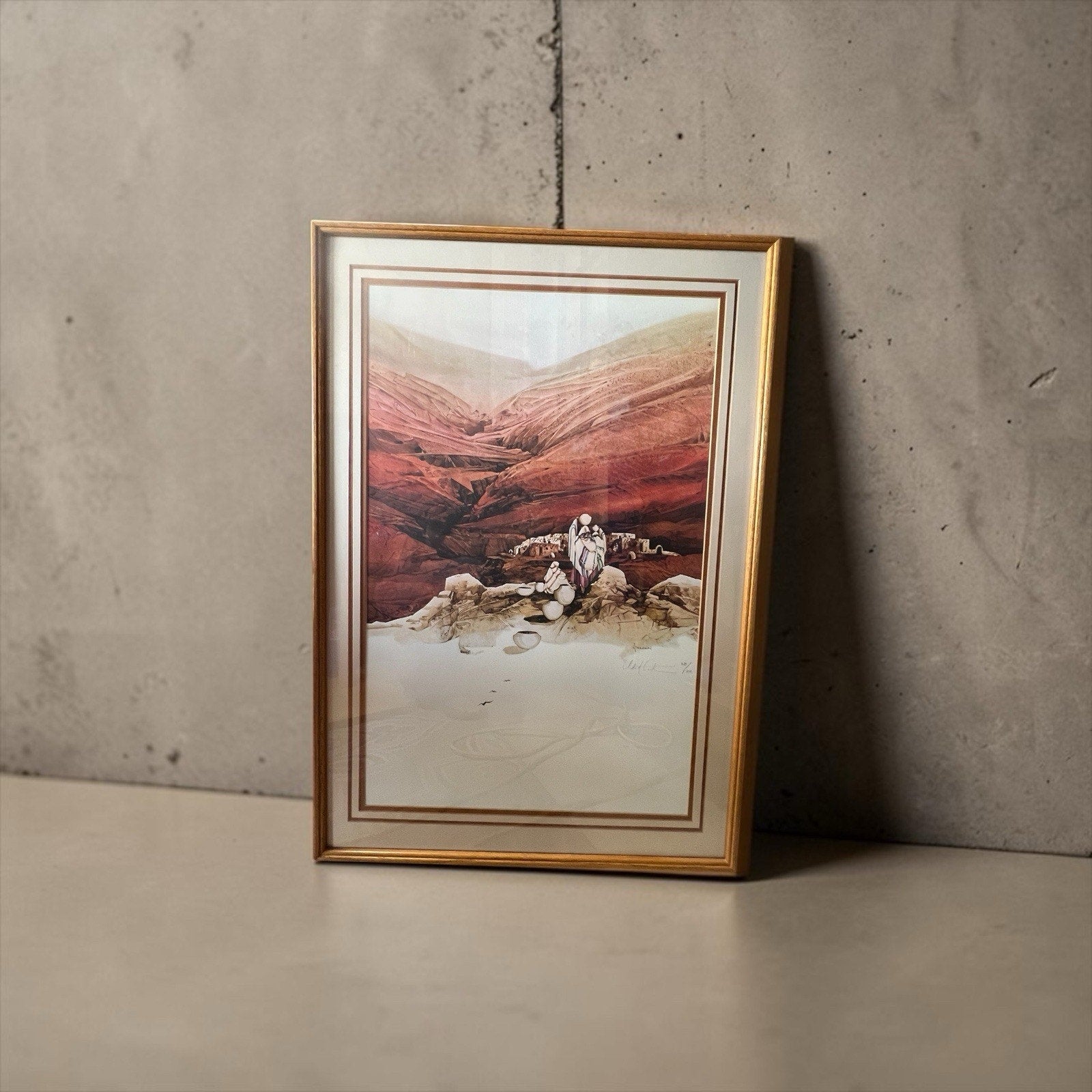 Limited Edition Signed Lithograph Pueblo Pots By Michael Atkinson 27x38