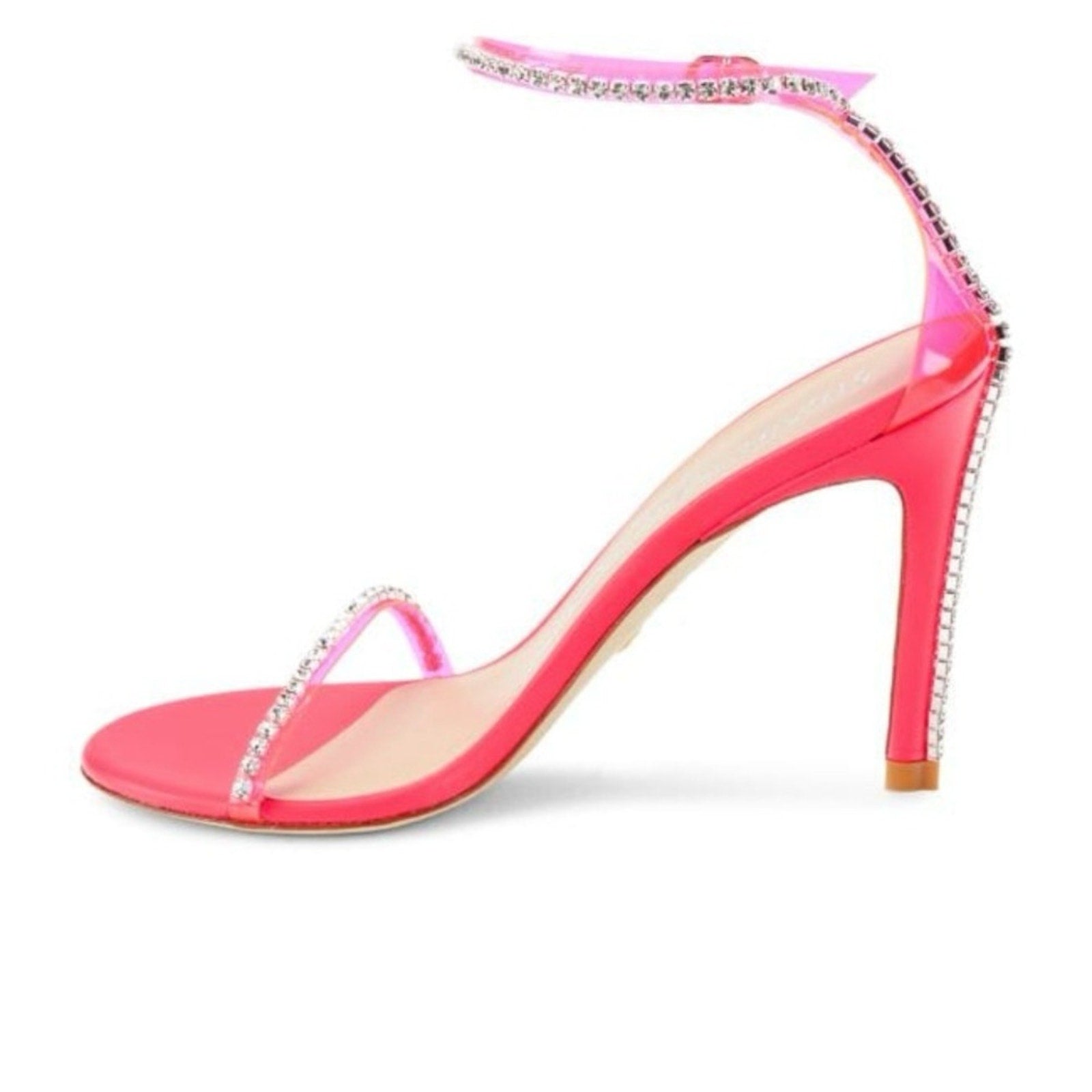 Stuart Weitzman Nudistglam Ankle Strap Sandals NIB Size 8 MSRP $595