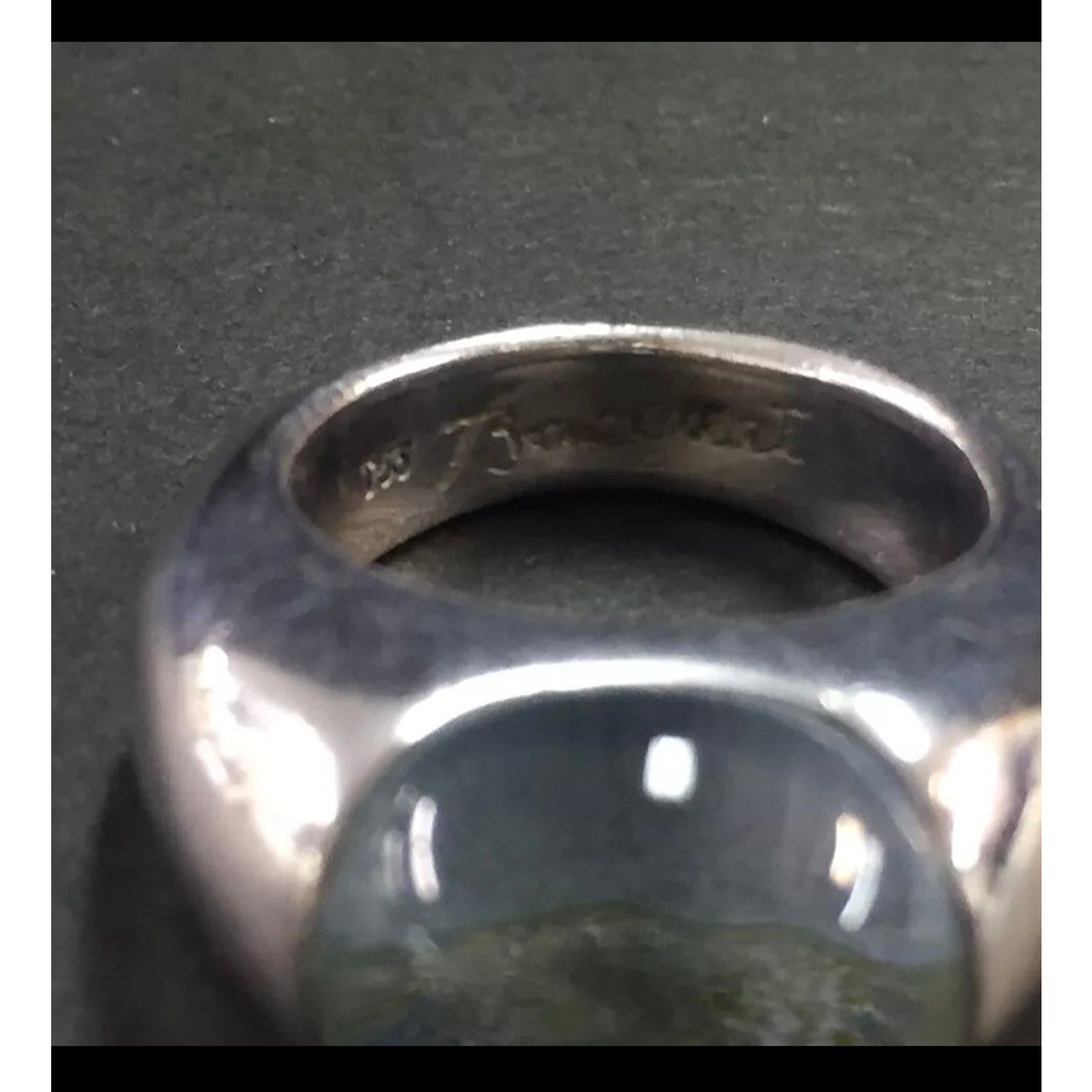 Baccarat 925 Sterling Silver Ring Size 6
