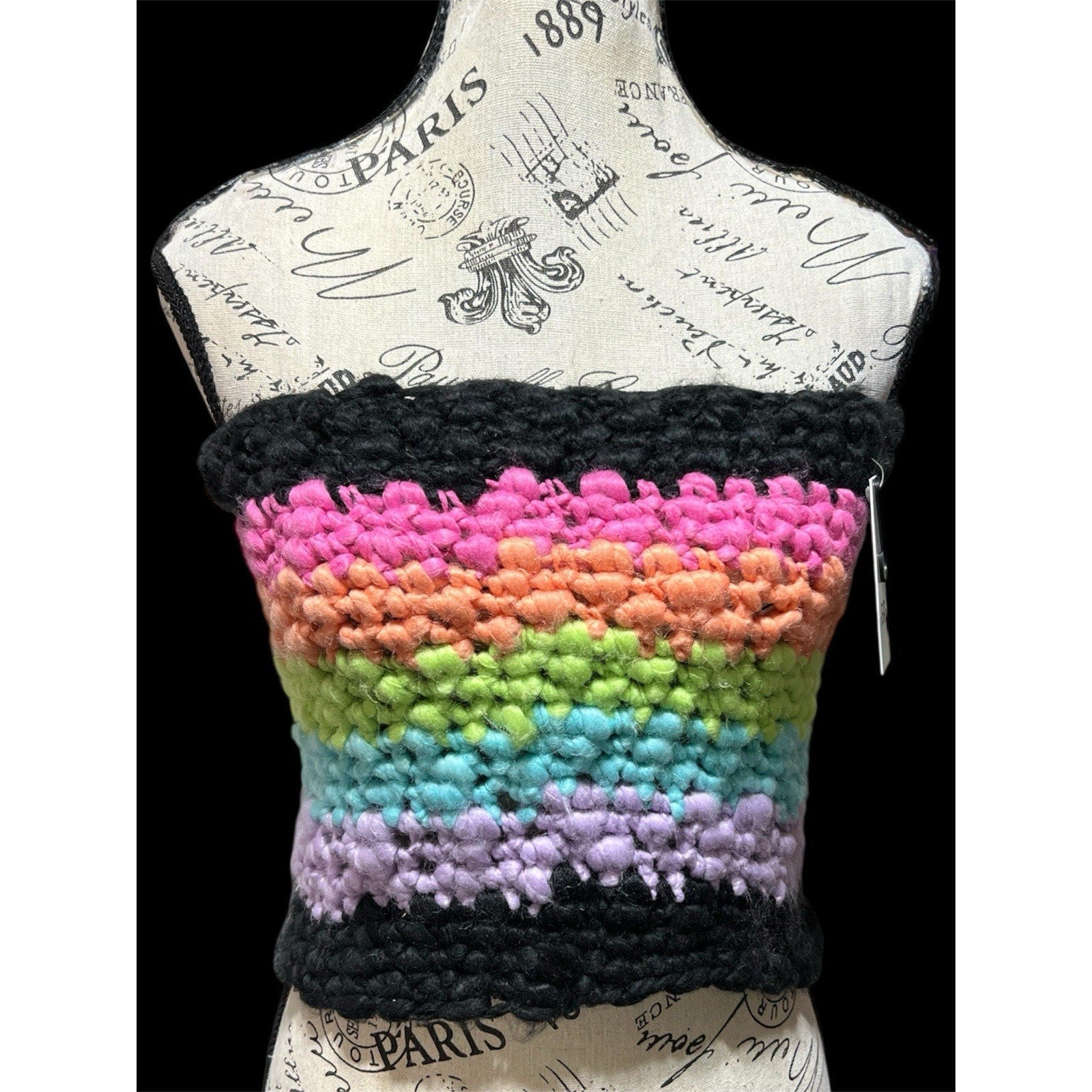 BP Chunky Knit Striped Halter Top / Blouse–see Fits Like S/M NWT