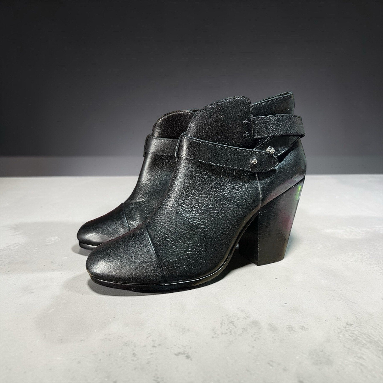 Rag & Bone Harrow ankle boot in black leather Women’s Size 9