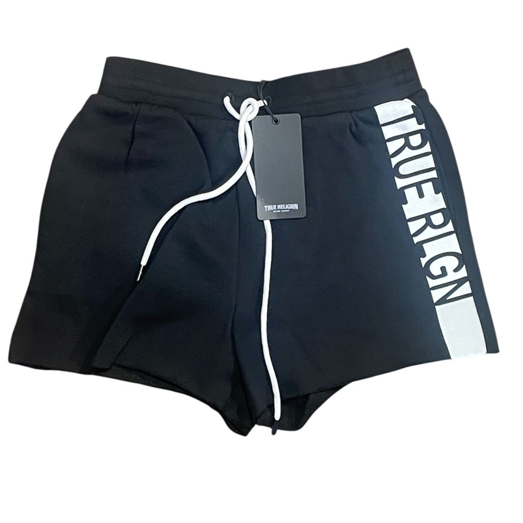 True Religion Black and White Athletic Women’s Shorts NWT MSRP $89 sz M