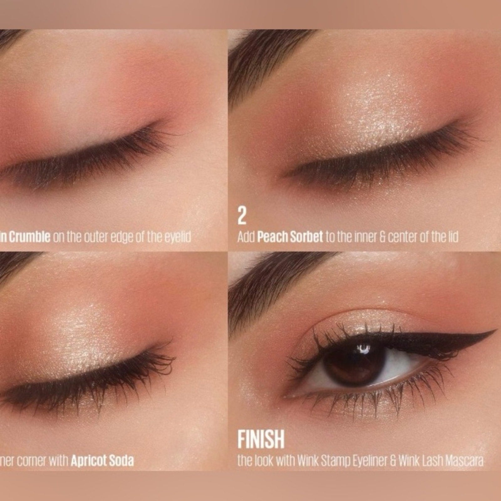 KAJA Beauty Bento Bouncy Shimmer Eyeshadow Trio - Pink and Gold