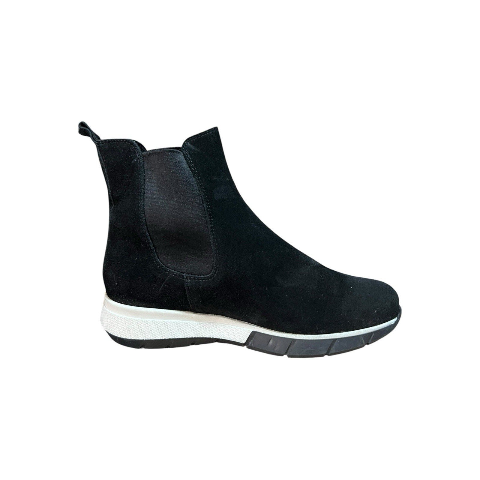 La Canadienne Newport Black Suede Waterproof Ankle Boots Women’s Shoe Size 10M