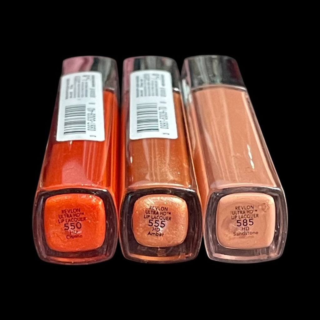 Revlon Set of Three Glossy Lipsticks in Stunning Falls Shades New