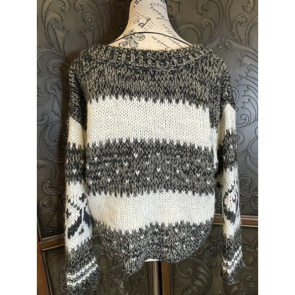 Free People Wool and Alpaca Blend‎ Cropped Knit Sweater Women's Size M