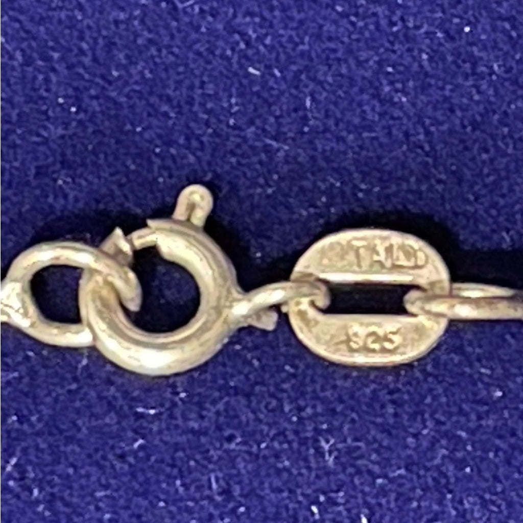 925 Silver and Green Pendant Necklace