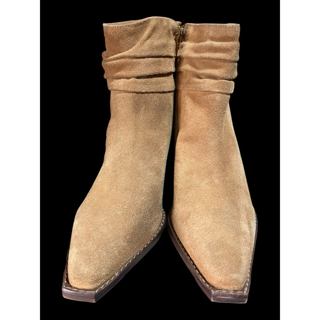 Vince Camuto Nerlinji pointed-toe ankle boots Tan Suede Women’s Shoe Size 8M