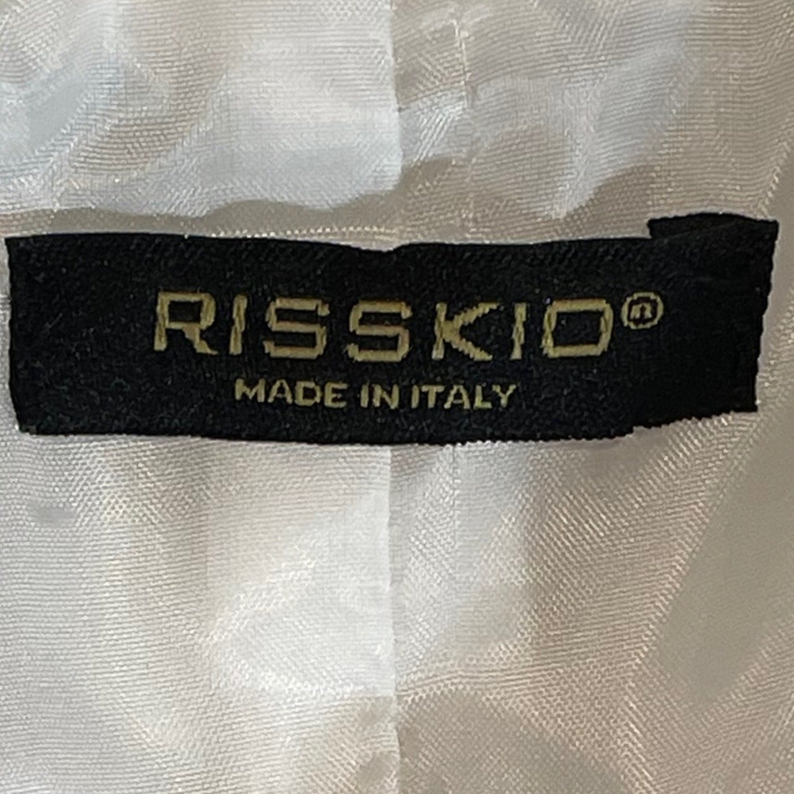 Risskio Ivory Wool-Blend Peacoat, Women's Small, Made in Italy.