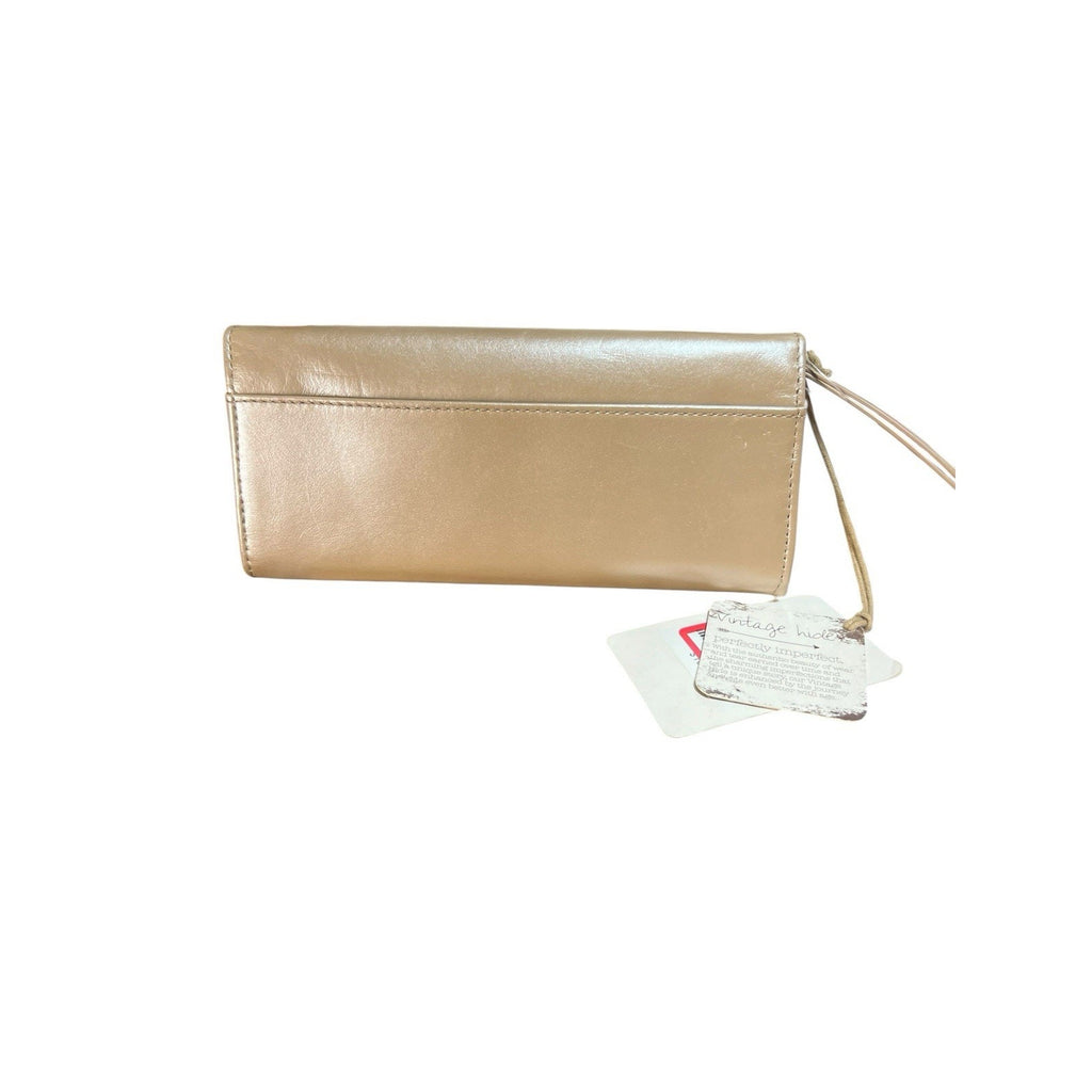 Hobo brand leather Long wallet featuring a glossy, textured Finish