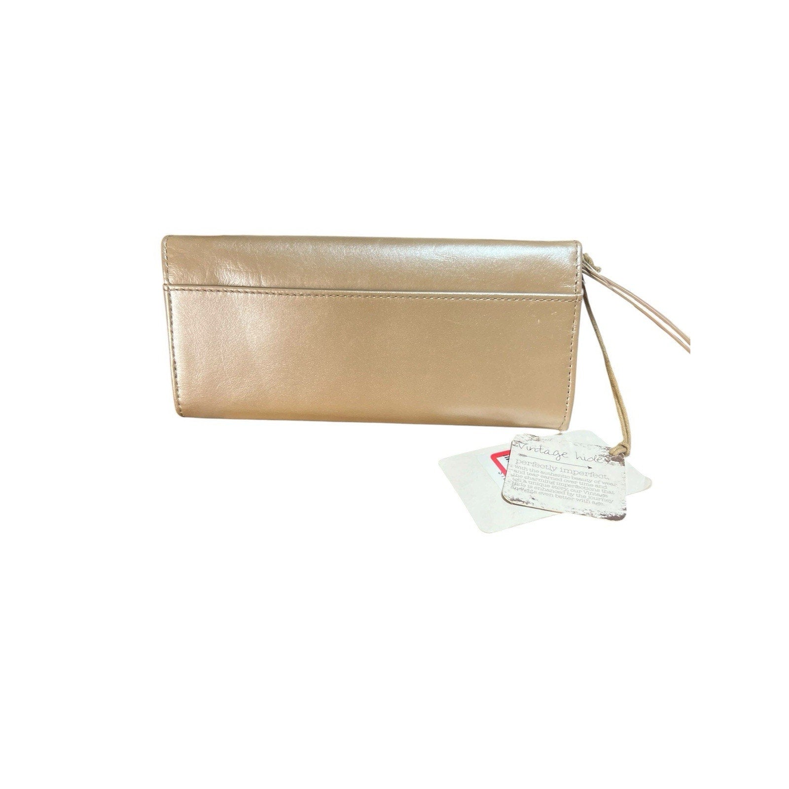 Hobo brand leather Long wallet featuring a glossy, textured Finish