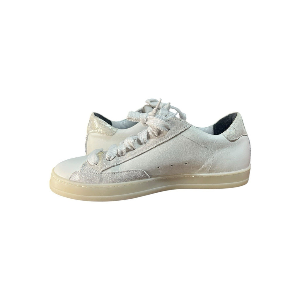 P448 John sneakers in white leather with silver accents EU 38