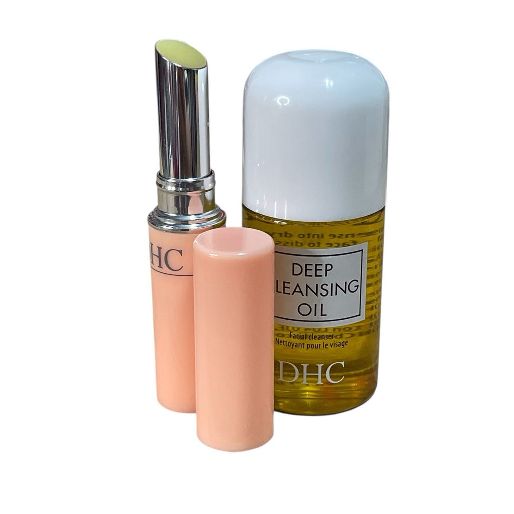 DHC Beauty Duet - Full Size Lip Cream & Travel One-Ounce Deep Cleansing Oil