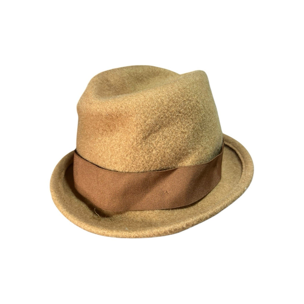 Brixton Tan Wool Fedora Hat New