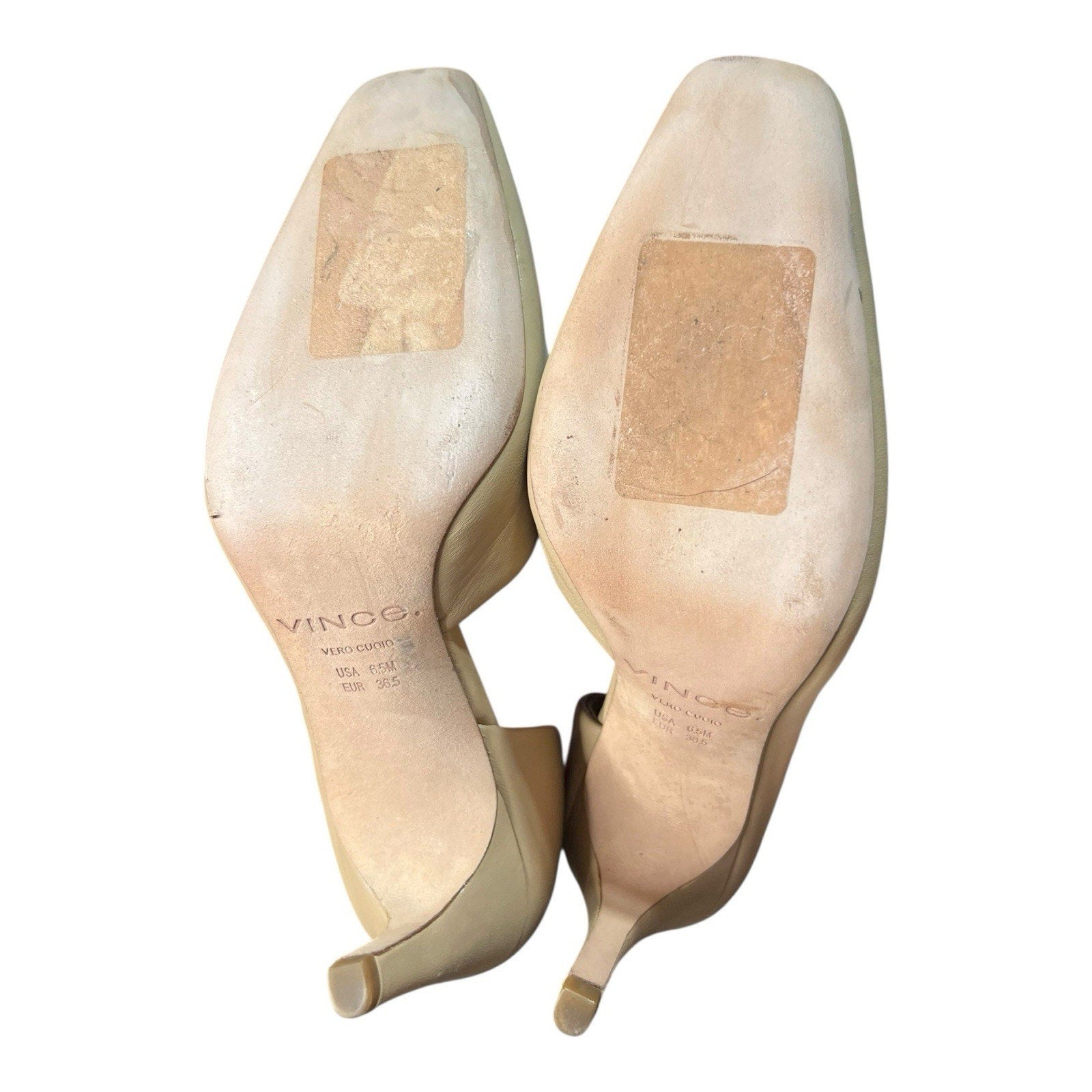 Vince Tiana D'Orsay leather pumps Nude With 3 In Heel Women’s Shoe Size 6.5M