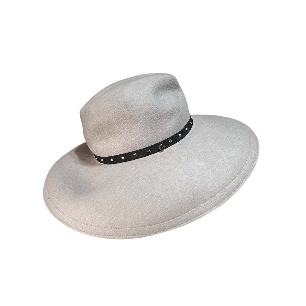 Ted Baker London Rosieyy Grey 100% Wool Felt Hat, Wide Brim NWT MSRP $95