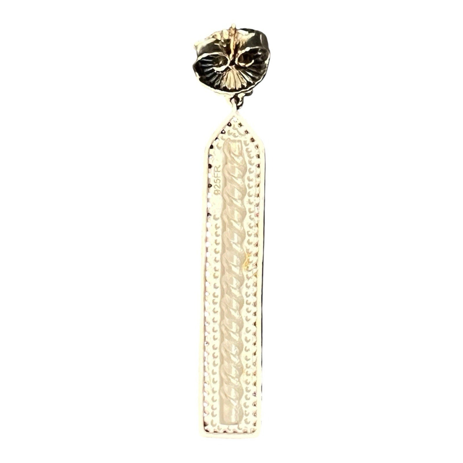 Freida Rothman sterling silver earrings W/CZ ACCENT NEW