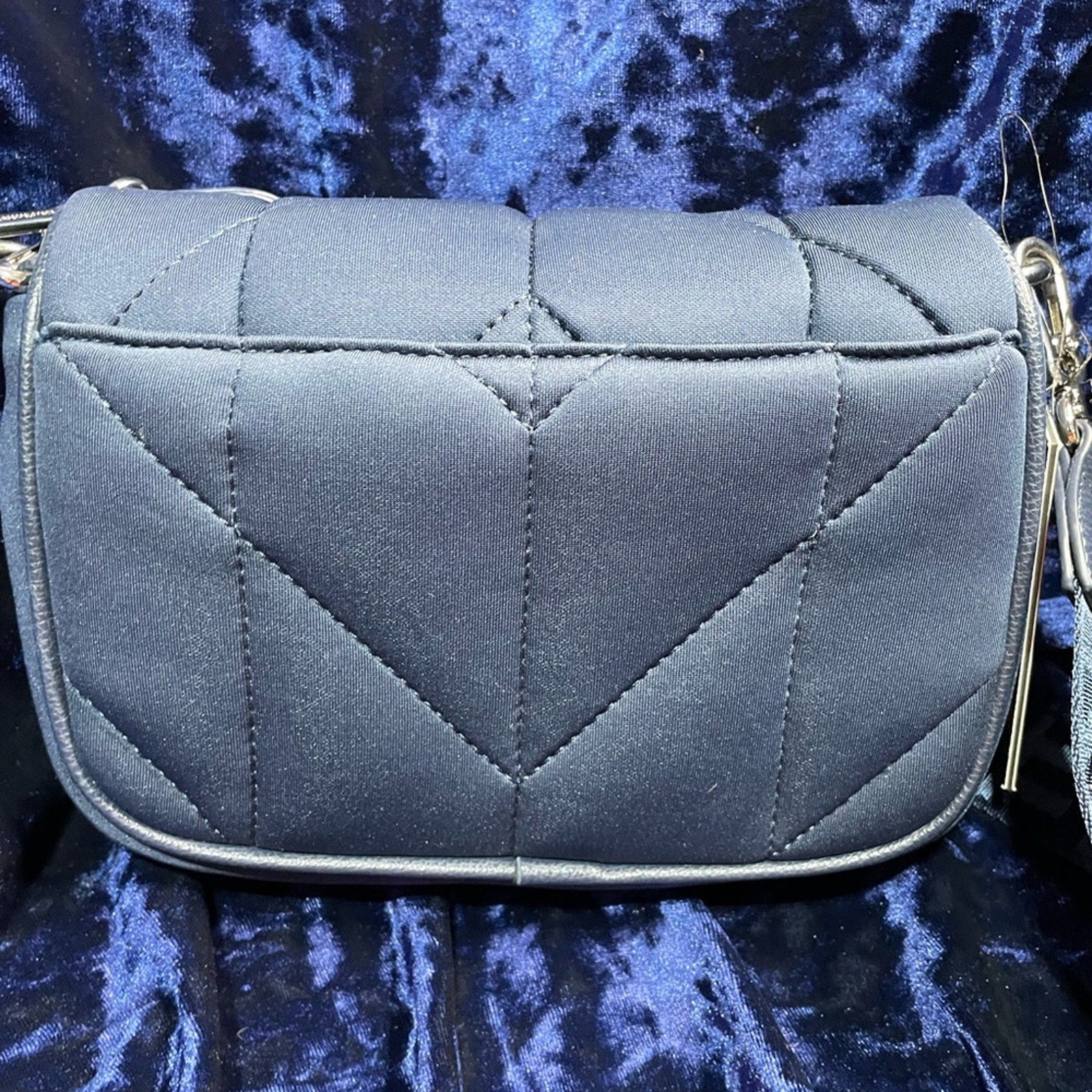 Karl Lagerfeld Navy Quilted Women's Cross body bag NWT MSRP $168
