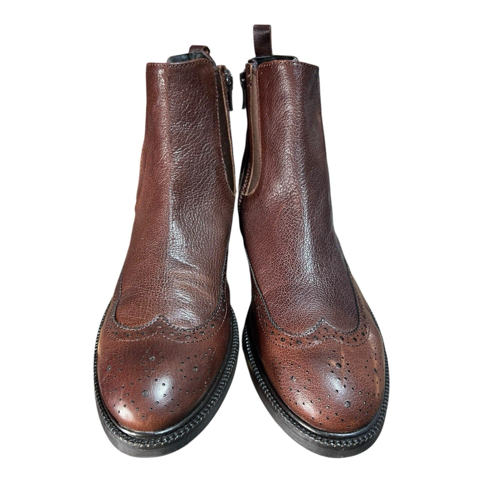 Jeffrey Campbell Women's Edmone Brogue Chelsea Booties Women’s Shoe Size 9