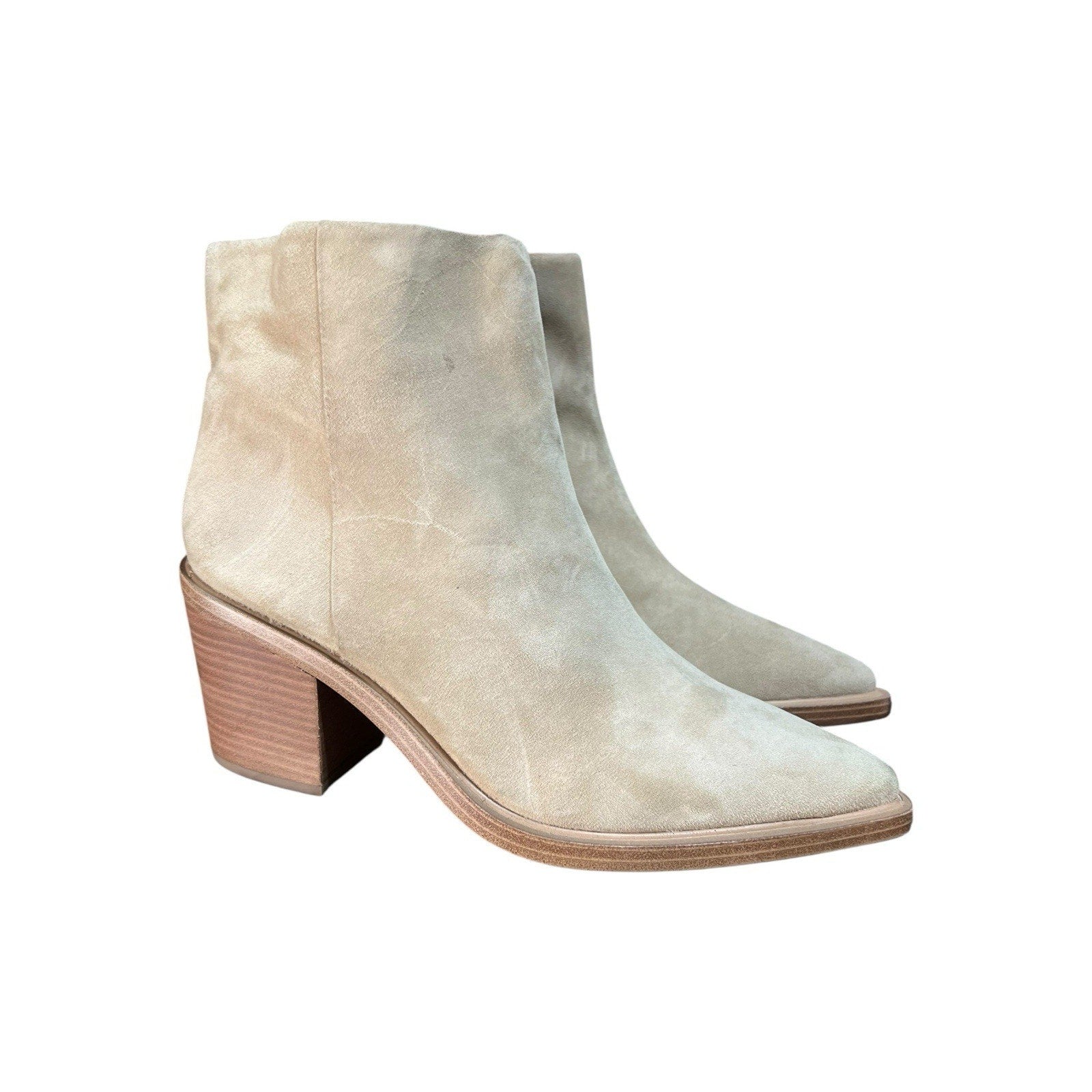 Vince Camuto Rivalla Tan Suede Ankle Bootie Women’s Shoe Size 10M