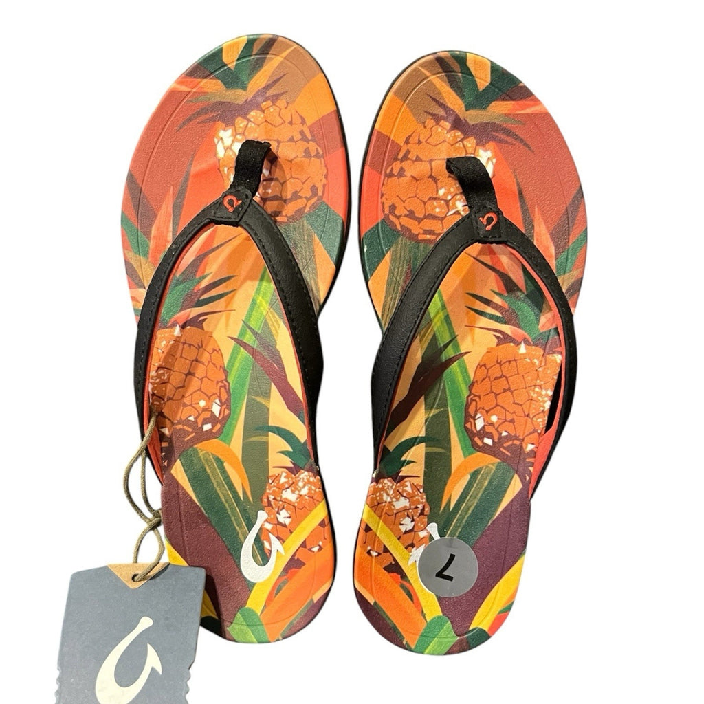 OluKai Women's Ho'opio Hau flip flops Size 7 New