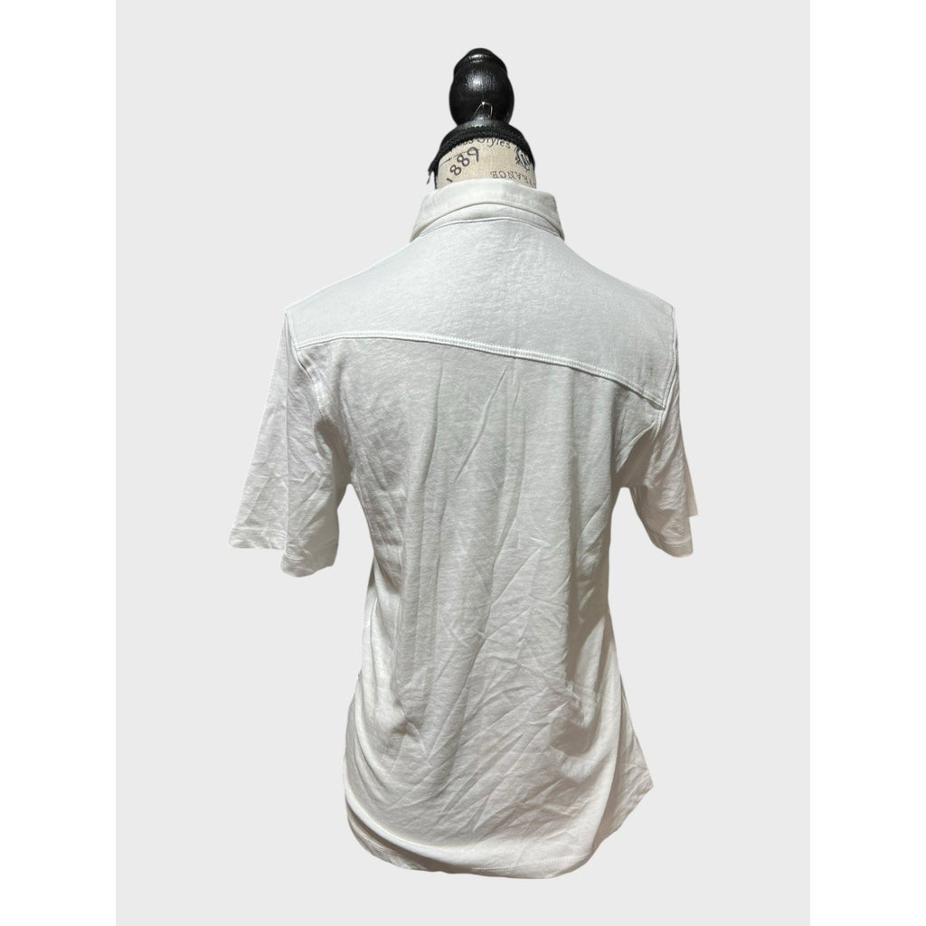 Volcom White Polo Shirt Youth Boys Size M/10Y