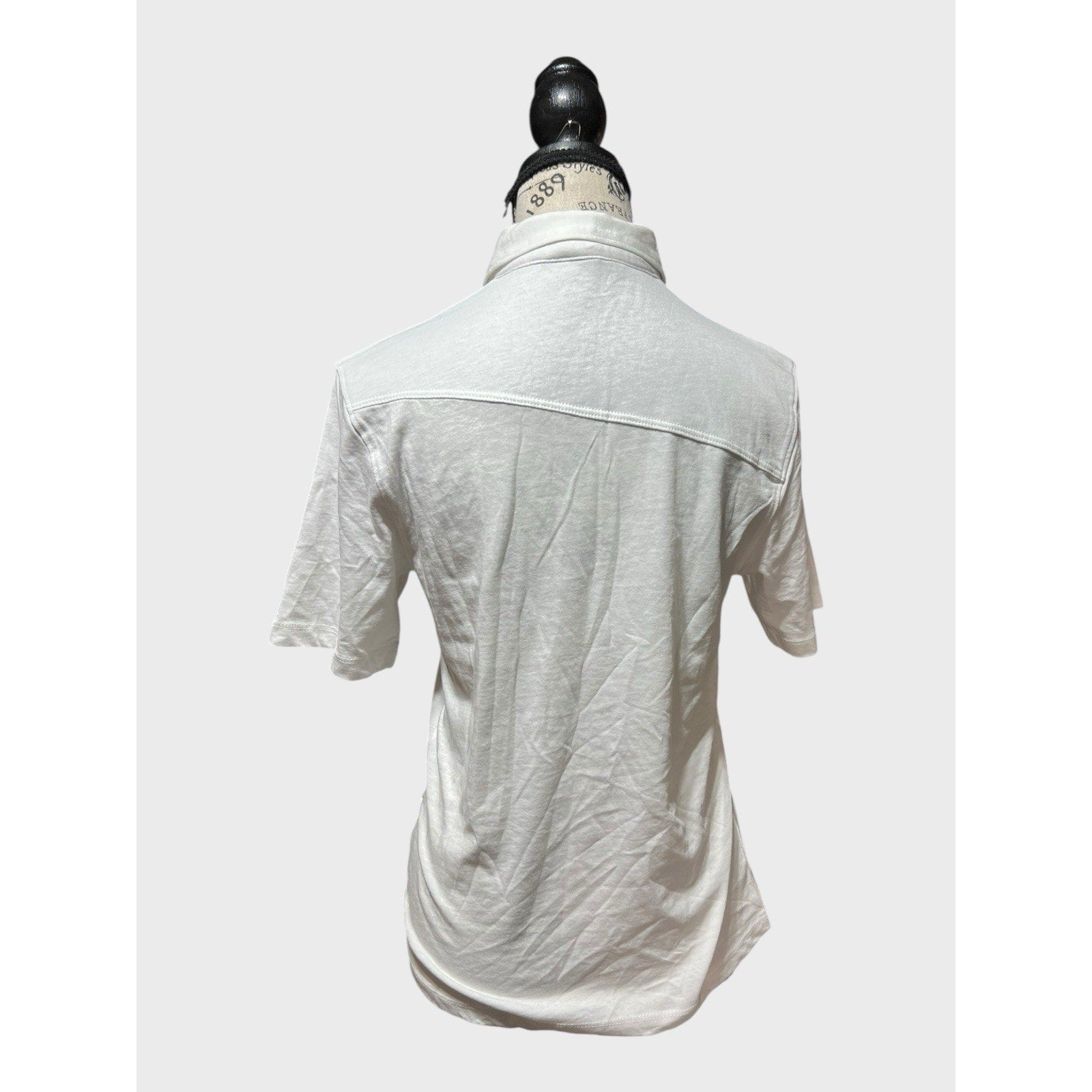 Volcom White Polo Shirt Youth Boys Size M/10Y