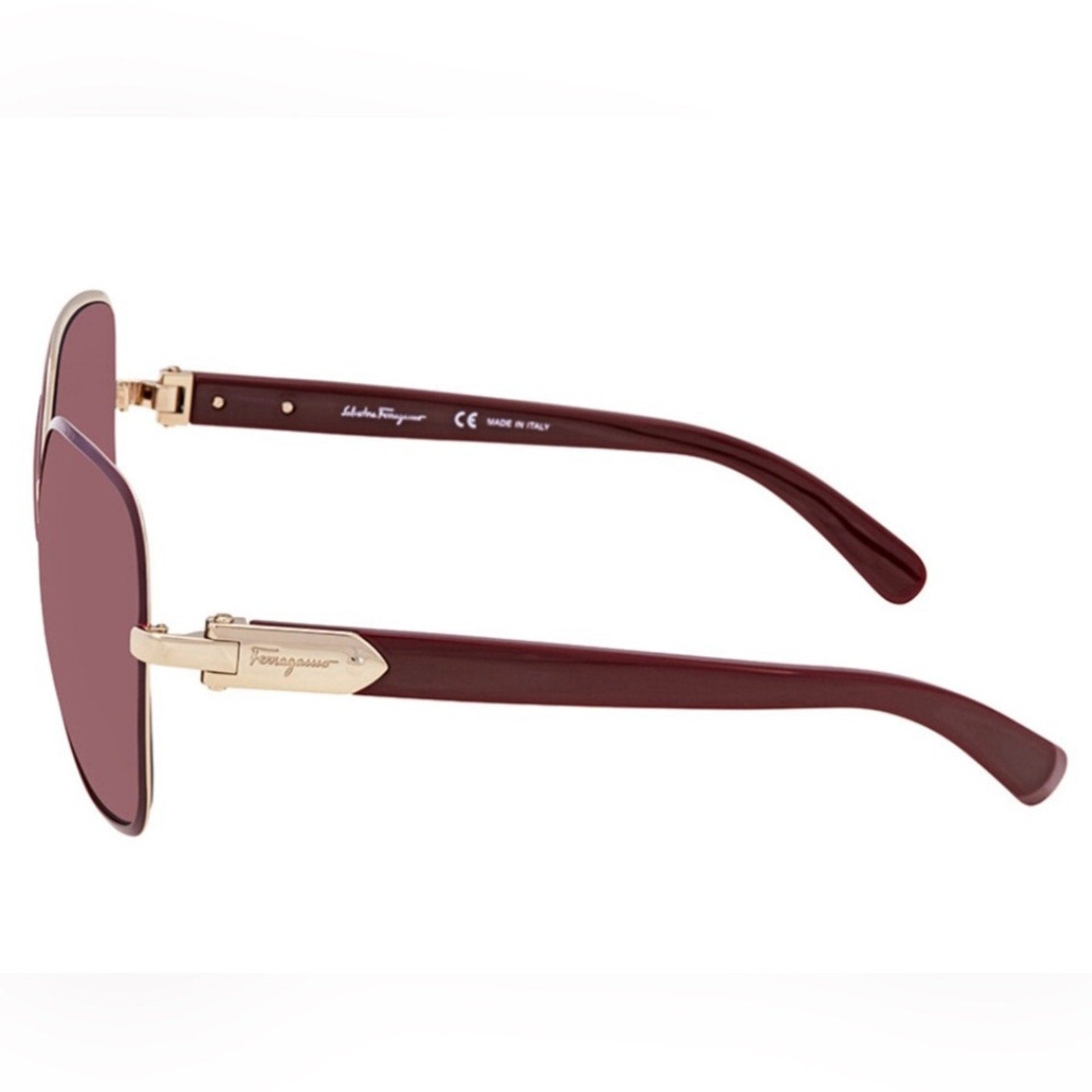 Salvatore Ferragamo Elegant Burgundy Sunglasses NWT MSRP $379