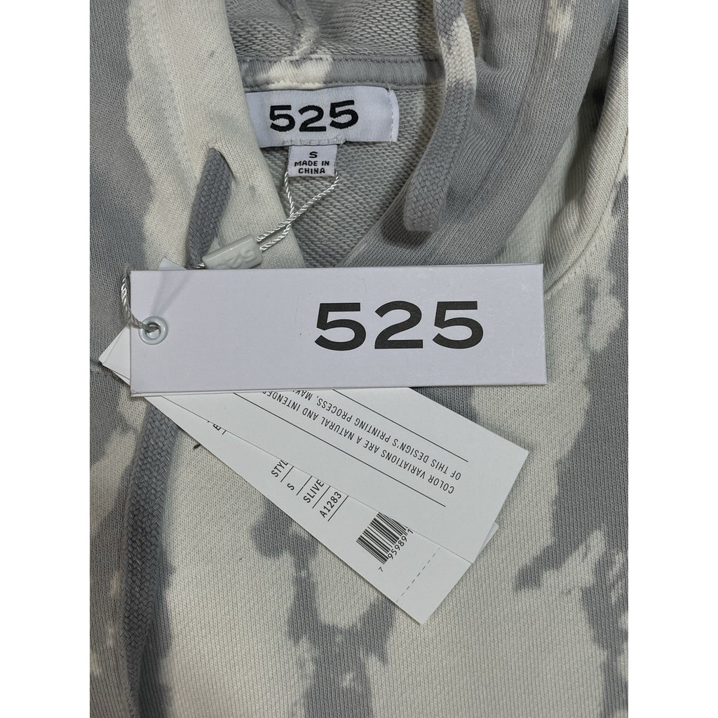 525 Revolve Gray White Hooded Tie-Dye Sweater Dress M NWT