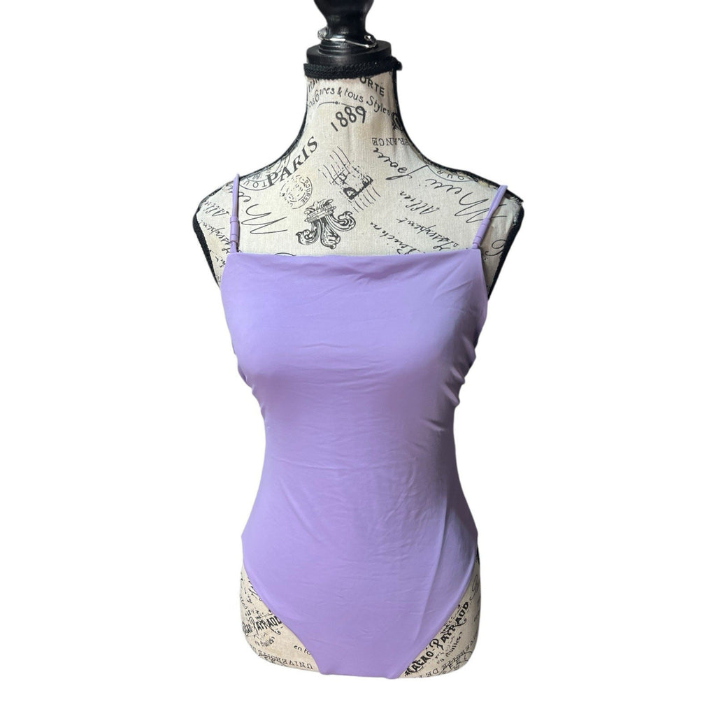 Onia Juliette one-piece swimsuit in lavender Womens Size M MSRP $129