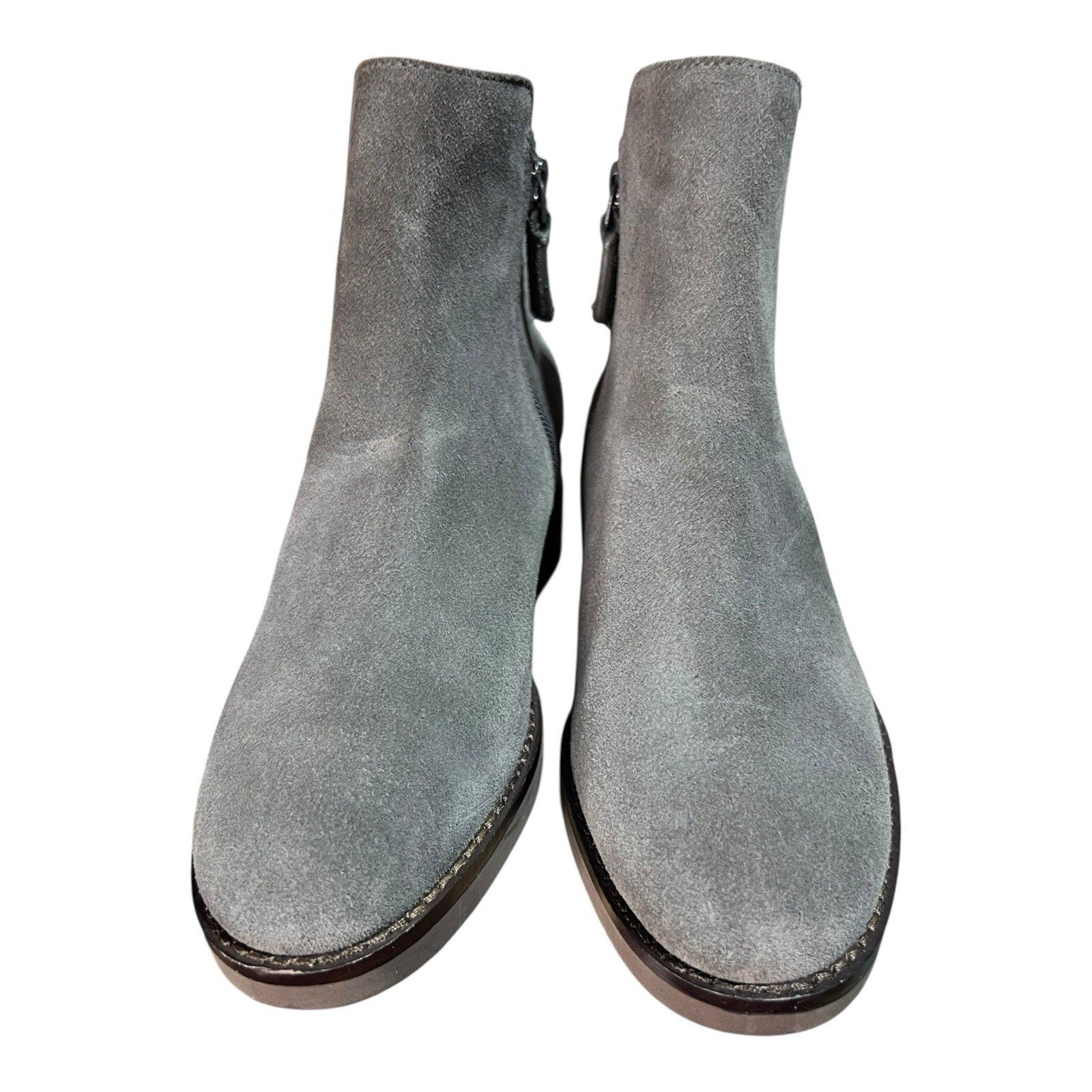 Cole Haan Gray Suede Ankle Bootie Womens Shoes Size 5B