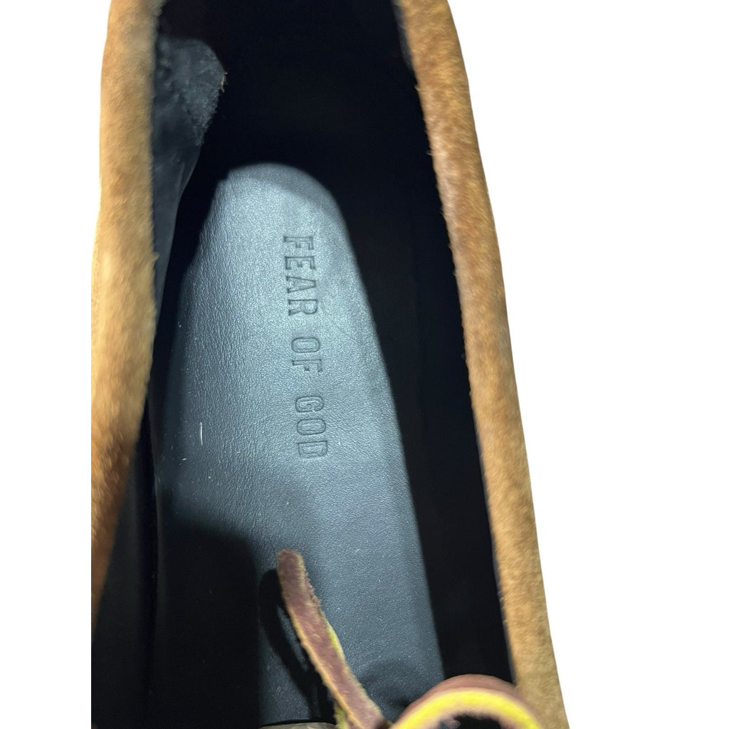 Fear of God Boat Sneakers in sigaro suede Mens Shoe Size 9
