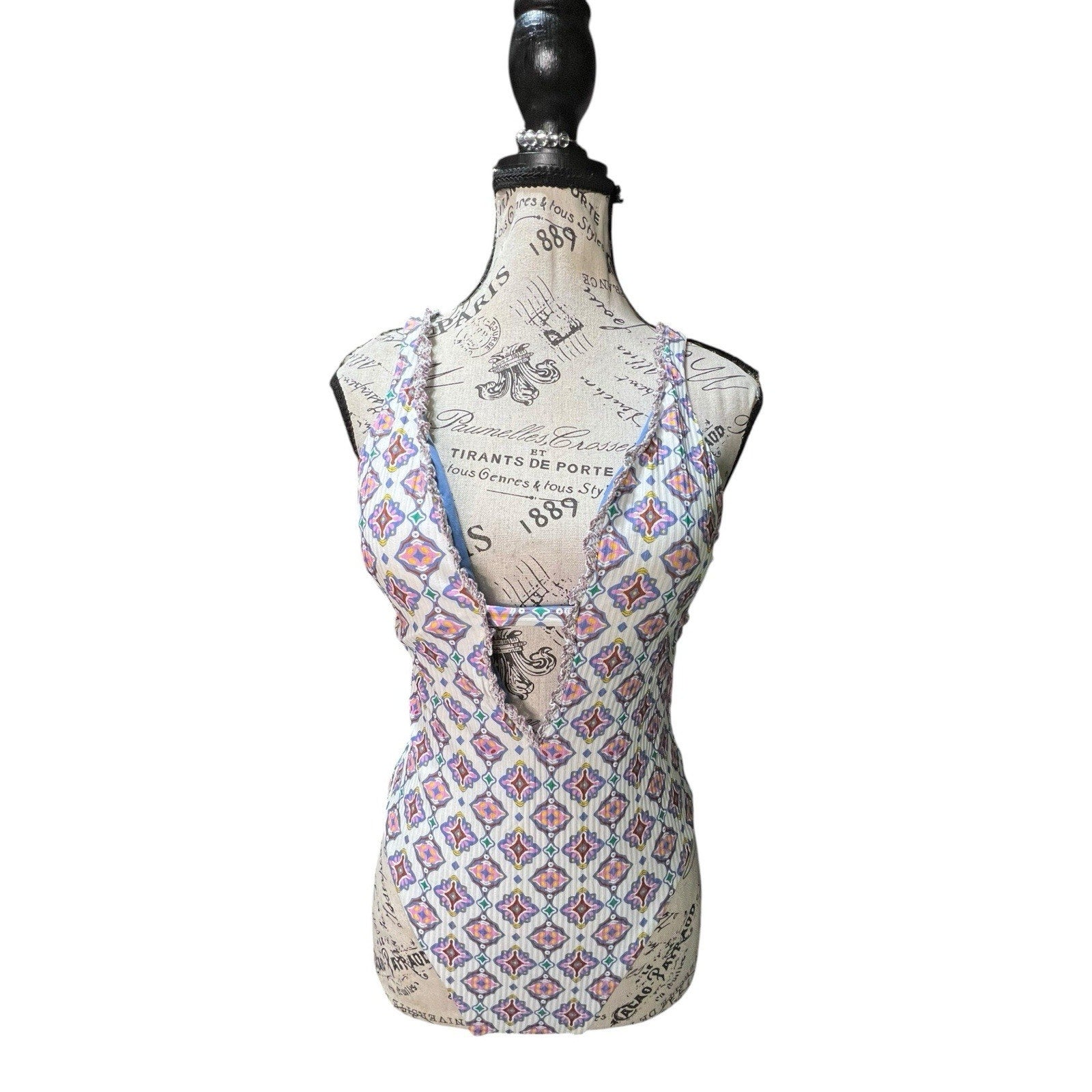Becca by Rebecca Virtue Marrakesh Reversible Skylar Swimsuit Siz S NWT MSRP $148