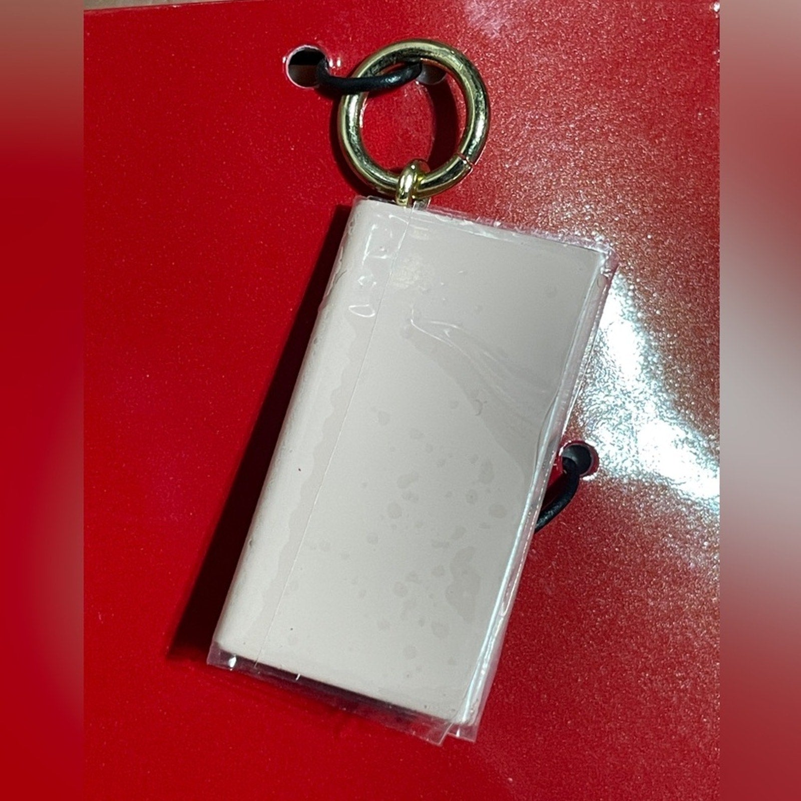 Christian Louboutin Lipstick Charm Pink Clutch NIB