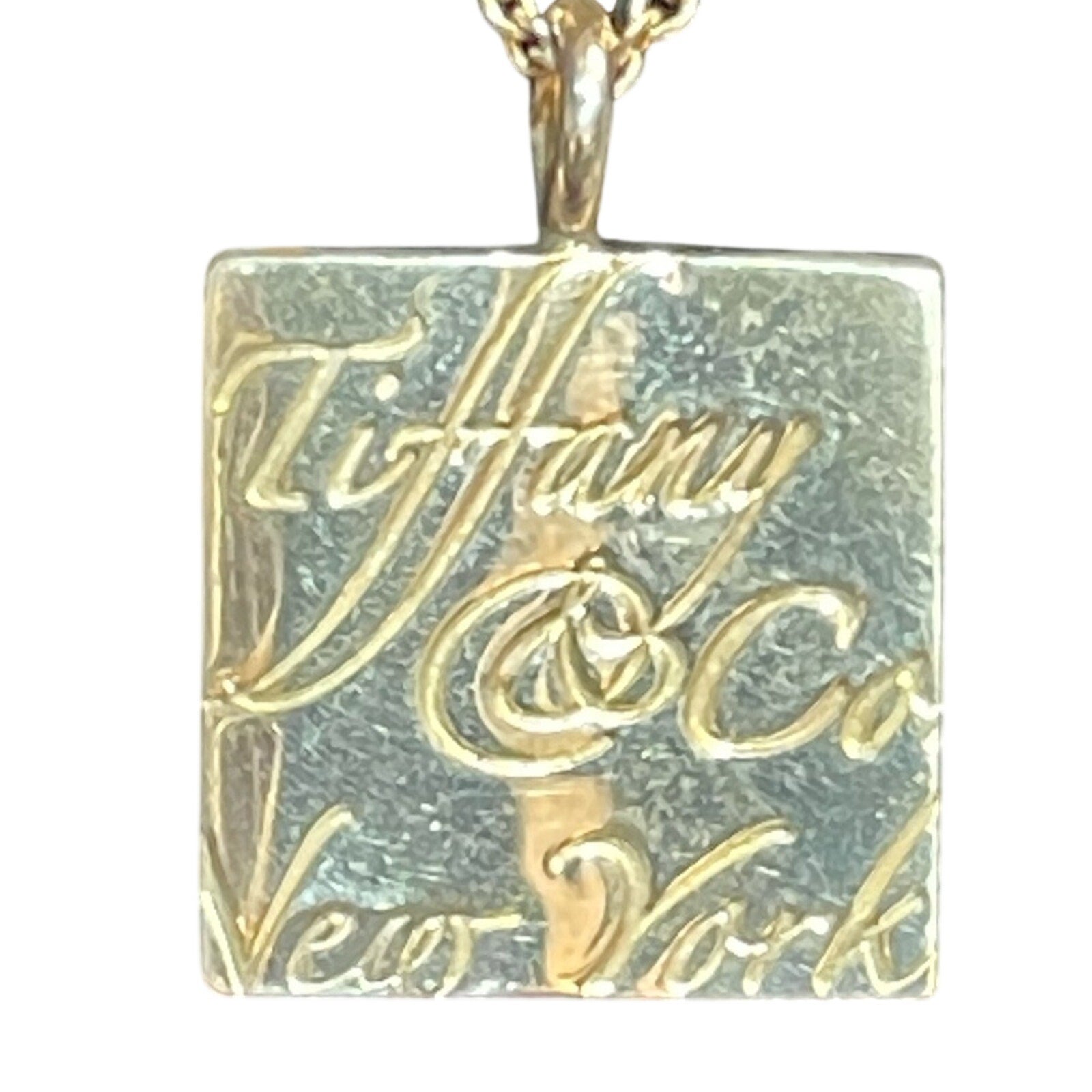 Tiffany and Co. Notes Square 925 Sterling silver Necklace
