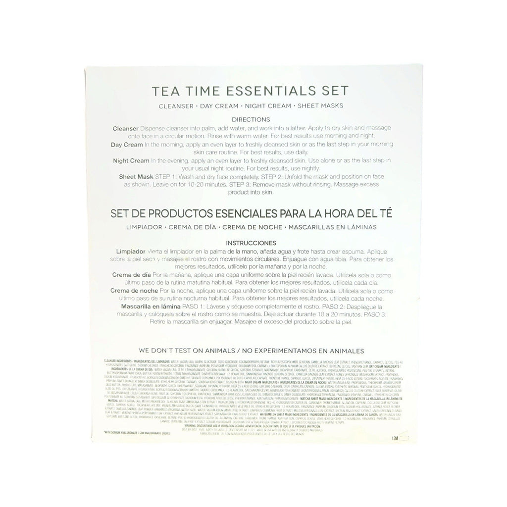 Earth to Skin Tea Time Essentials Set, a skincare kit New