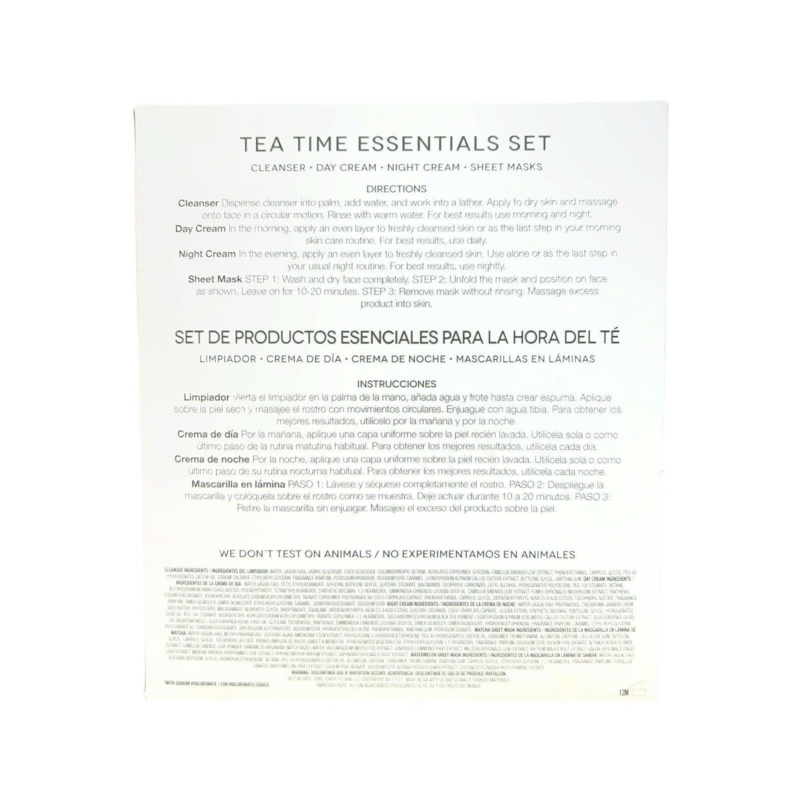 Earth to Skin Tea Time Essentials Set, a skincare kit New