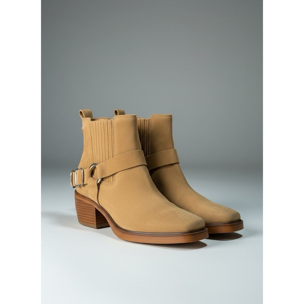Sam Edelman Bellamie camel harness moto bootie Size 6.5M