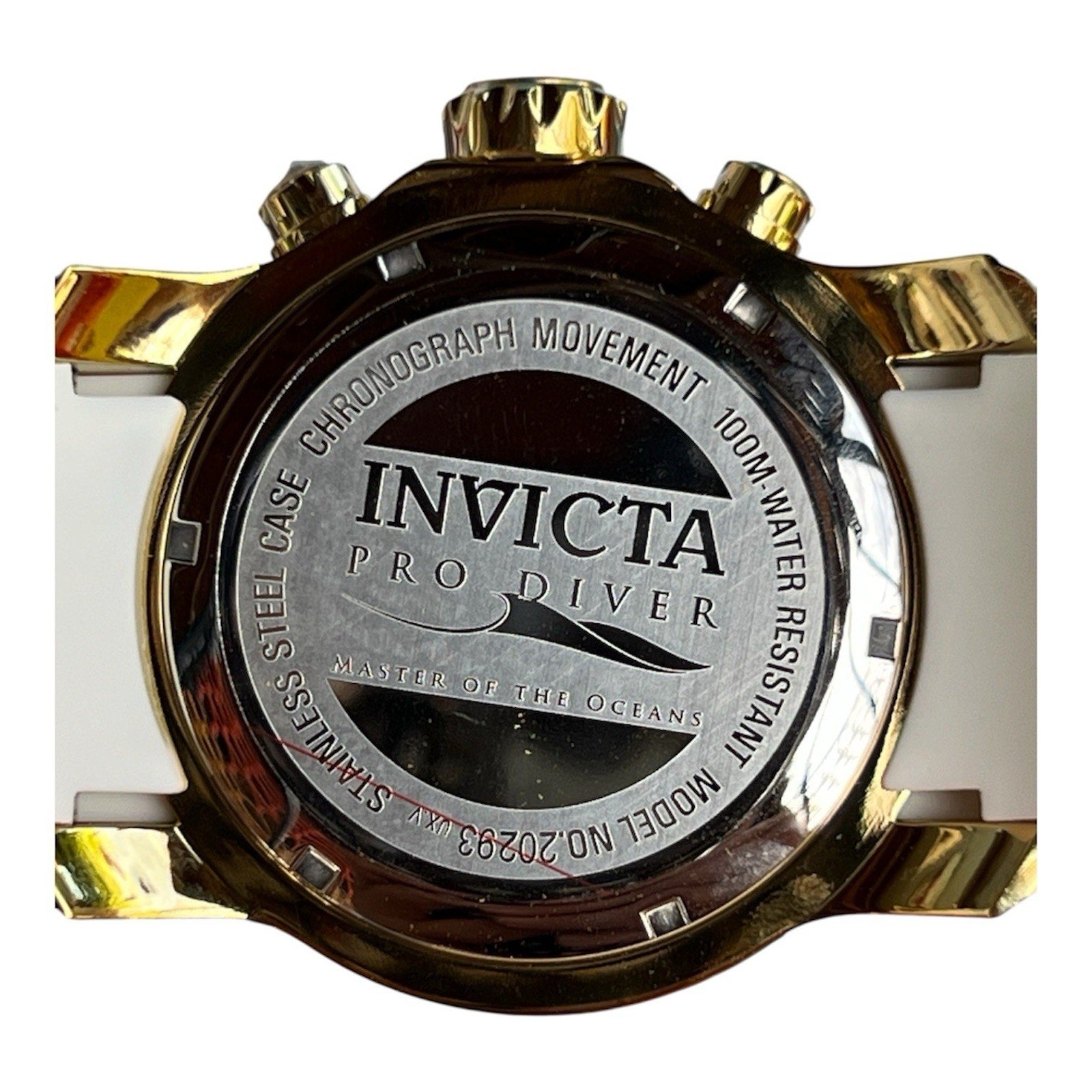 Invicta Men's Pro Diver With White Silicone Band And Blue Bezel 48MM
