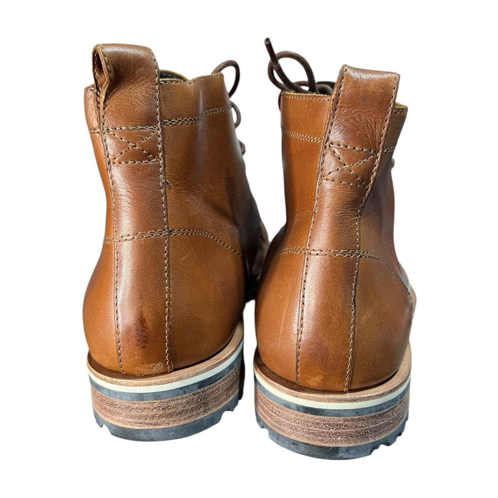 Helm The Hollis Teak Boot Brown Leather Men’s Shoe Size 10