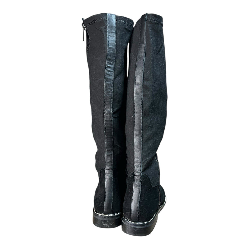 Donald Pliner Isla calf suede knee-high fashion boots in black Size 7 M