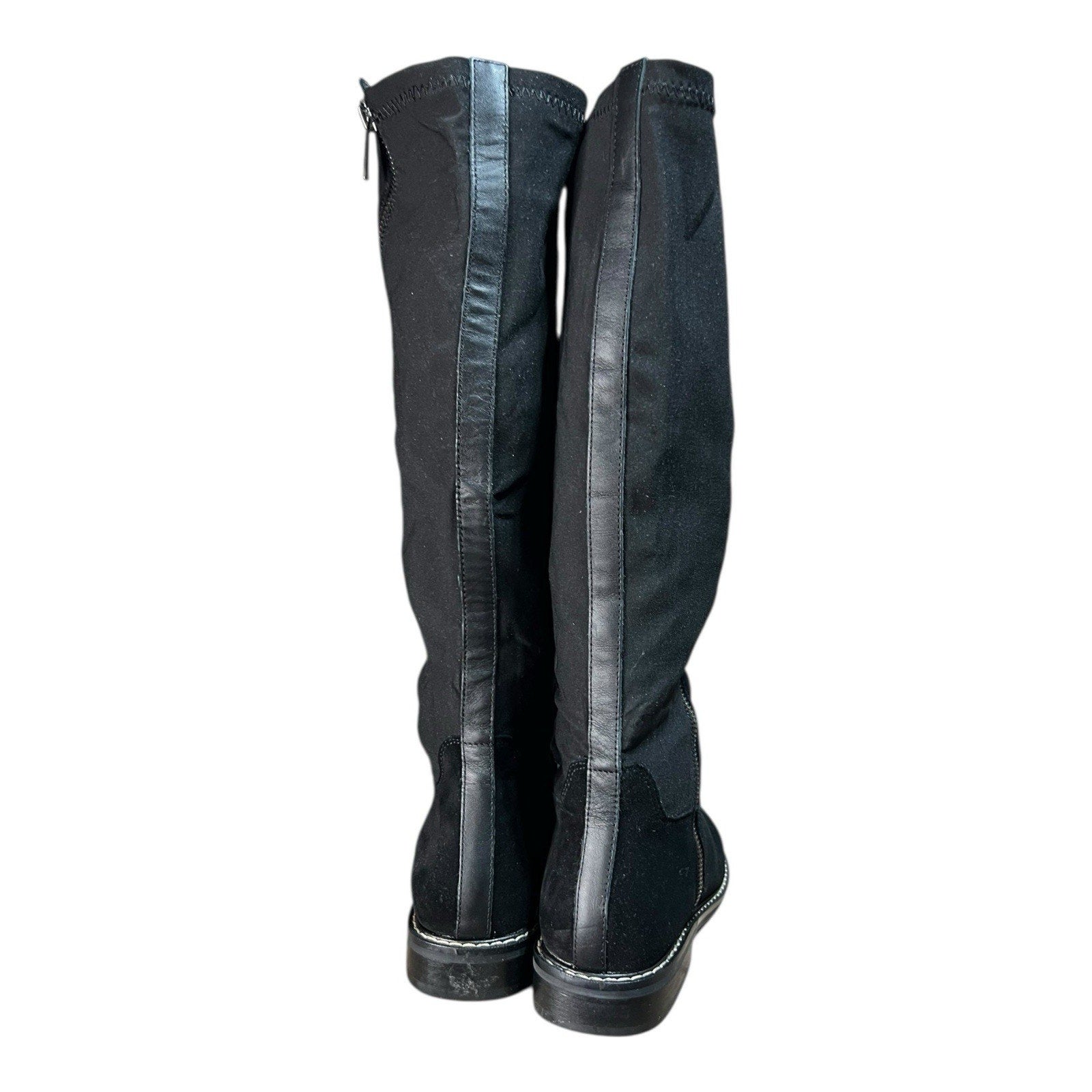 Donald Pliner Isla calf suede knee-high fashion boots in black Size 7 M